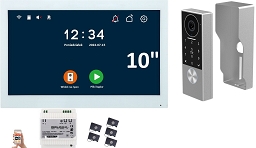 REER IPS KW07 DIN WIDEODOMOFON VIDEODOMOFON WiFi 1080p APP 10' TUYA 2 ŻYŁOWY PASTYLKI KLAWIATURA